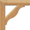 Ekena Millwork Funston Block Rough Sawn Bracket w/ Offset Brace, Western Red Cedar, 6"W x 24"D x 24"H BKT0604X24X24FST05RWR - alternate 3